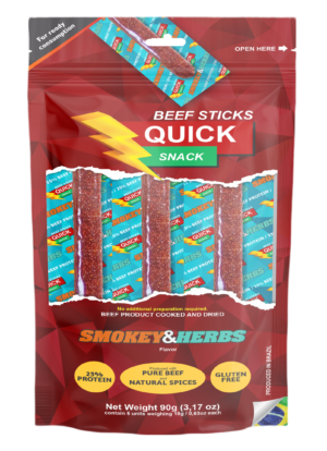 Smooky & Herbs Flavor - Quick Beef Stick Snack