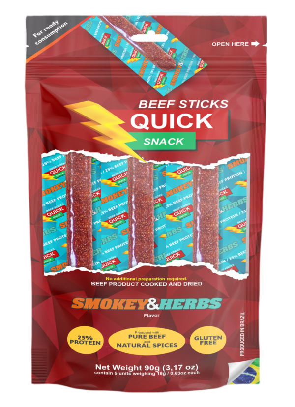 Smooky & Herbs Flavor - Quick Beef Stick Snack