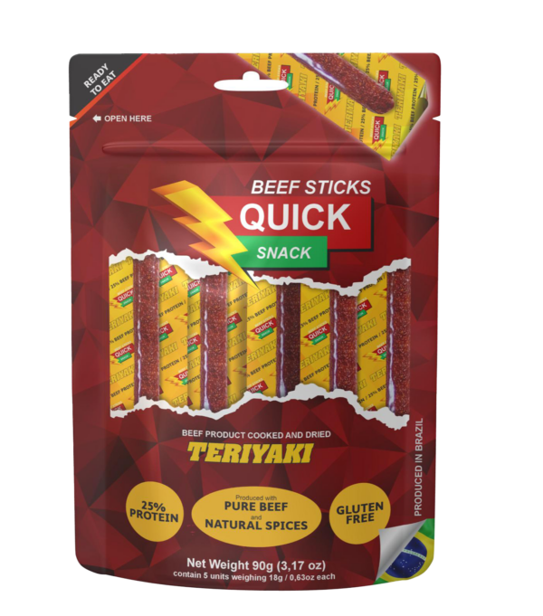 Teriyaki Flavor - Quick Beef Stick Snack